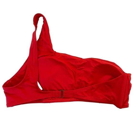 Andie Cherry Red Wyndwood One Shoulder Bikini Top Sz XL NWT - Picture 4 of 15
